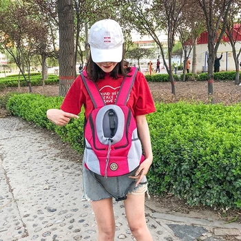 

Dog Front Bag Double Shoulder Cats Dog Front Bag Mesh Bags Puppy Carrier Travel Bag Double Shoulder Dog Travel