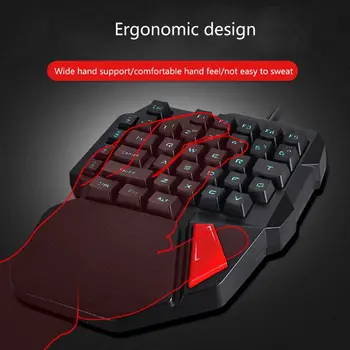 

K108 Gaming Keyboard One-Handed Mechanical Feeling Keyboard For PUBG Phone