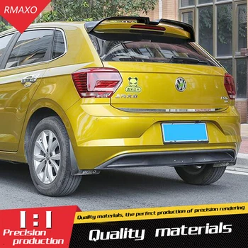

For VW Polo Spoiler 2019-2020 High Quality ABS Material Car Rear Wing Primer Color Rear Spoiler For Volkswagen Polo Spoiler