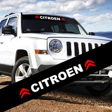 1 pçs carro personalizado parar adesivos dianteiro e traseiro pára-brisa proteção solar adesivos para citroen c1 c2 c3 c4 c5 c6 c8 c4l ds3