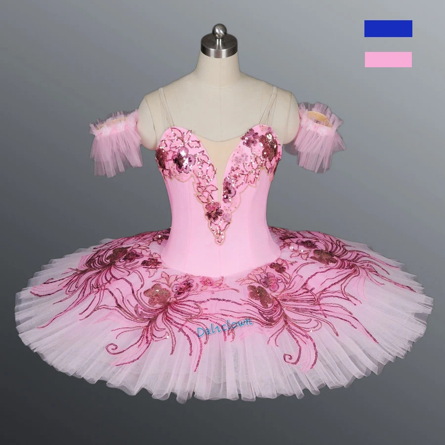 performance-professional-ballet-tutu-girls-adult-kids-swan-lake-ballerina-dance-costume-pancake-tutu-pink-ballet-dress-girls