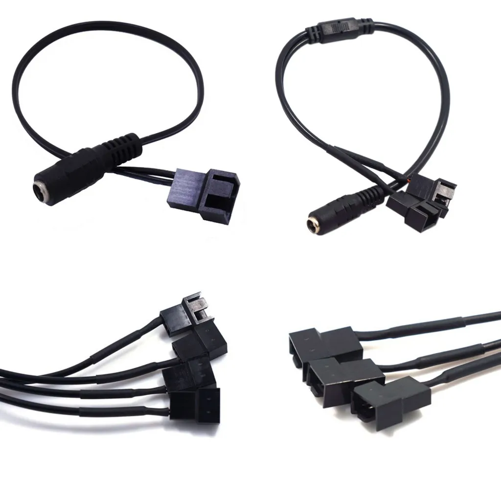 1 шт. 4pin IDE Molex до 1/2/3/4-Порты и разъёмы 3Pin/4Pin кулер охлаждения разветвитель