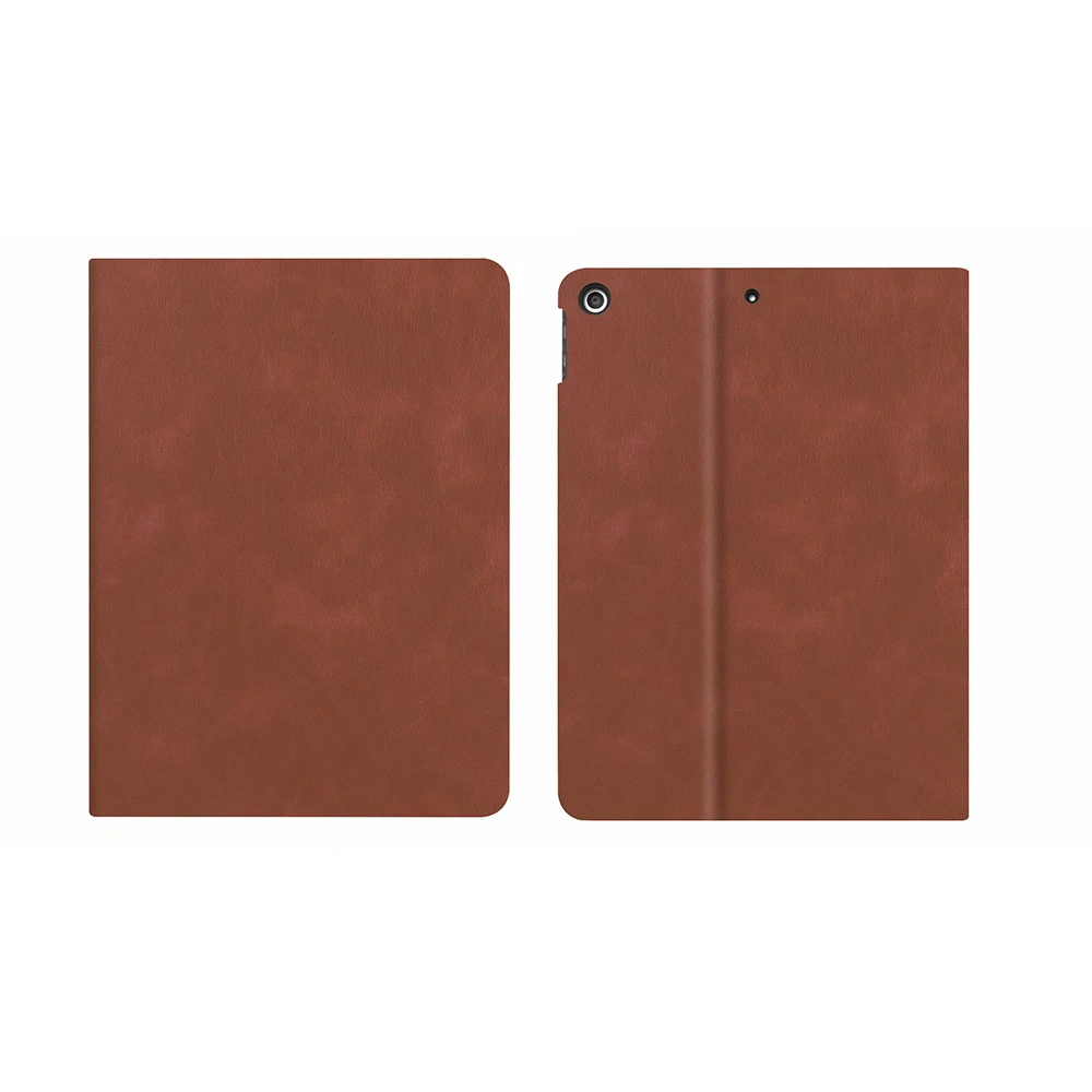 Brown Кожаный чехол для iPad 7th 10," чехол A2198 с держателем карандаша, чехол-подставка для iPad 10,2 чехол с функцией автоматического сна/пробуждения - Цвет: Brown