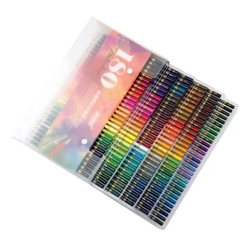 

180pcs Portable School Professional Stationery Rainbow Colour Colored Pencil Set Office 2B Painting Drawing Wooden Adults Kids