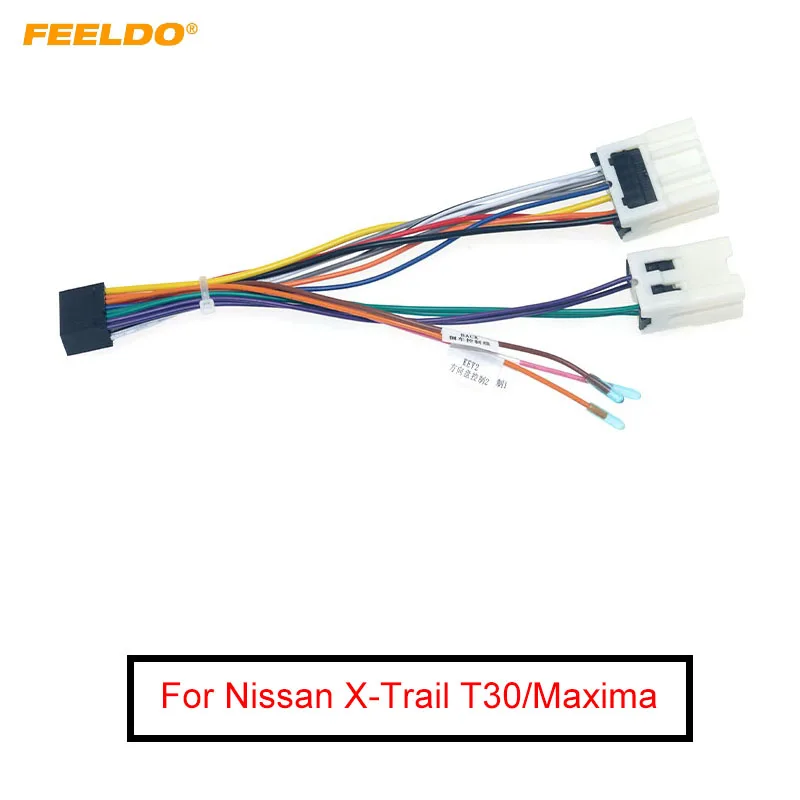 10Pcs Car 16Pin Wiring Harness Adapter For Nissan X Trail T30(03 07