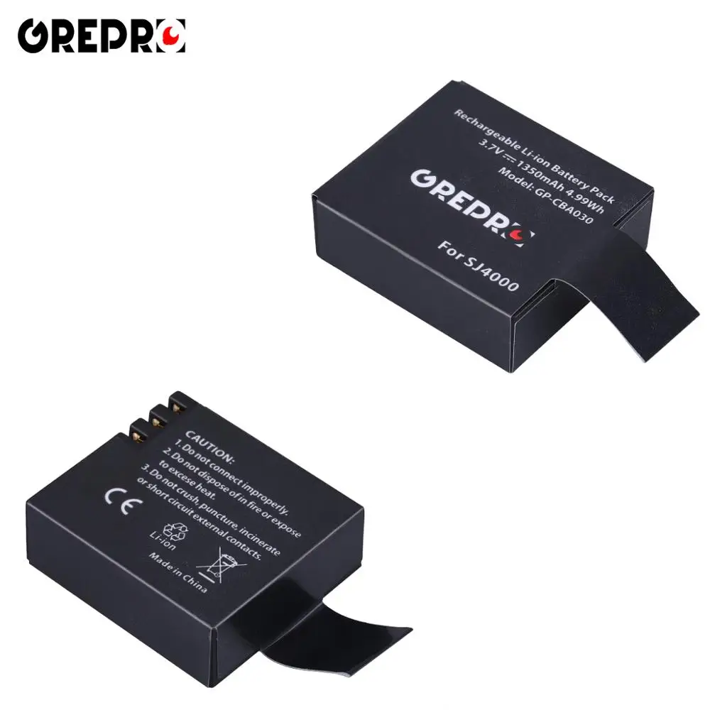 4 шт. PG1050 SJ4000 sj5000 sj6000 sj7000 батарея + ЖК дисплей двойное зарядное устройство для