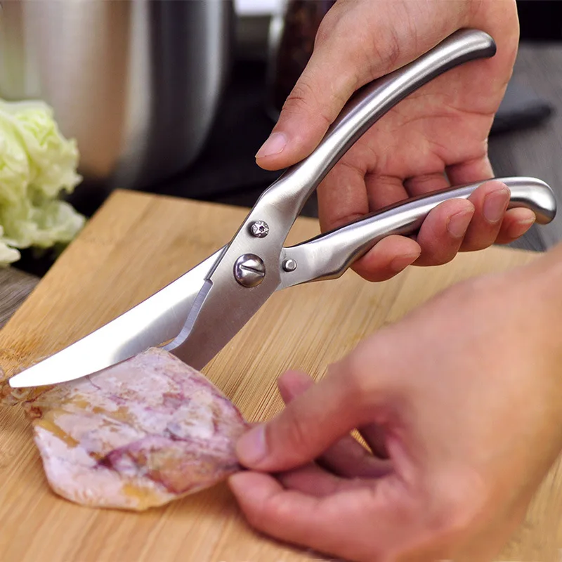 Ножницы из нержавеющей стали для куриных костей, кухонные автоматические ножницы для отскока, бытовые кухонные гаджеты, многофункциональные ножницы