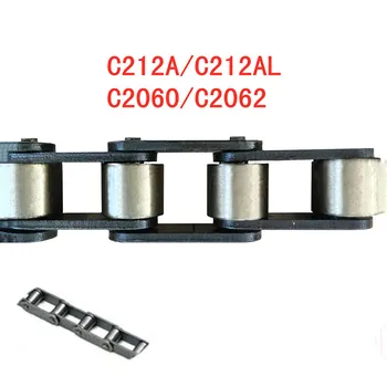 

1PCS 1m Length Industrial Double Pitch Chain Conveyors Transmission Roller Drive Chain C212A/C212AL Big Small Roller C2060 C206