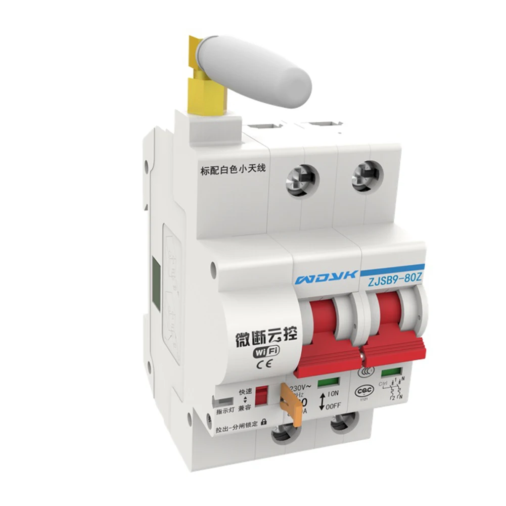 

2P 20A Remote Control Circuit Breaker Stable Resettable Quick Closing Overload Automatic Switch Mini Easy Install Electric WIFI