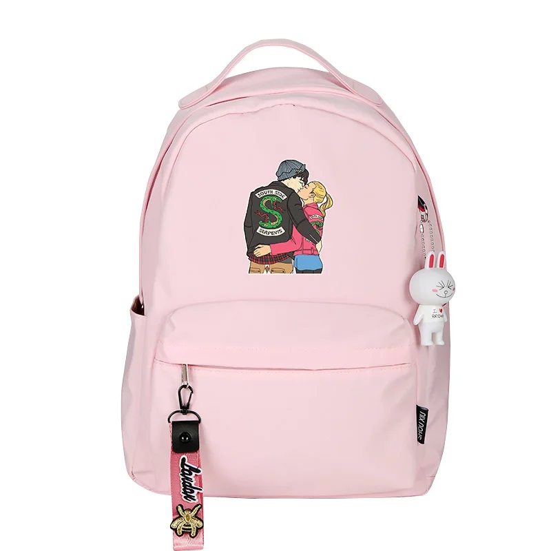 Ривердейл женский розовый рюкзак каваи рюкзак для путешествий нейлоновые школьные сумки для девочек-подростков Mochila Feminina ривердейл рюкзак
