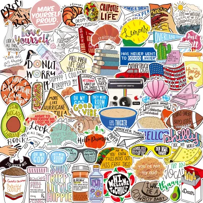 

100PCS Vine Avocado Cartoon Sticker Skateboard Suitcase Snowboard Guitar Motorcycle Laptop Toys Decal Sticker Gift Free Shipping