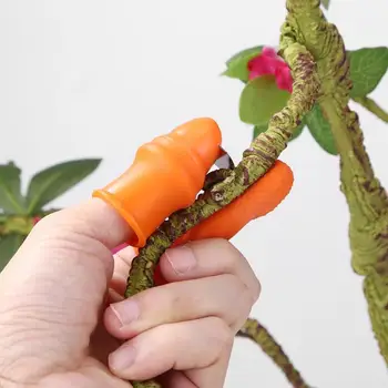 

Agricultural Finger Knife Soft Silicone Rugged and Durable No Rust Thumb Knife Hand Protector Kitchen Thumb Cutter Gadget
