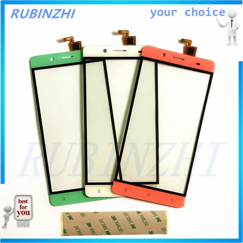 

RUBINZHI Phone Touchscreen Replacement For BQ BQS-5515 Wide BQS 5515 Digitizer Touch Screen Sensor Glass +tape