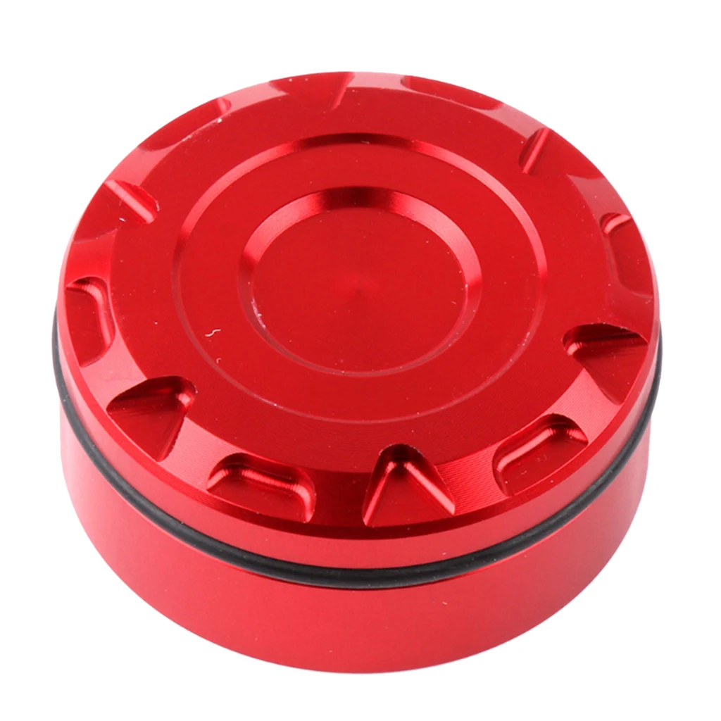 CNC Aluminum Alloy Rear Brake Fluid Reservoir Cap Lid Top Cover for Motorbike
