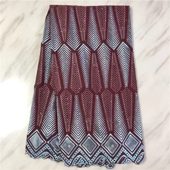 

Latest Cotton fabric African Nigerian Dry Lace Fabric 5YARDS/PC High Quality dubai fabric For Everyone Daily Cloths Sew 16L81108