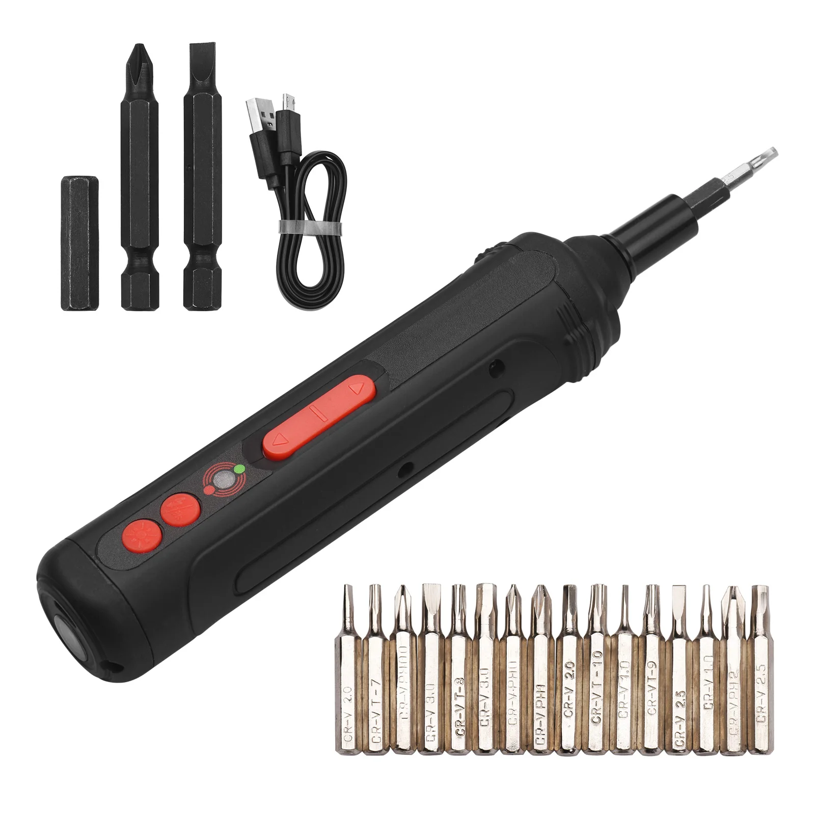 4v Cordless Electric Screwdriver Kit Handheld Mini Screwdrivers 1500mah