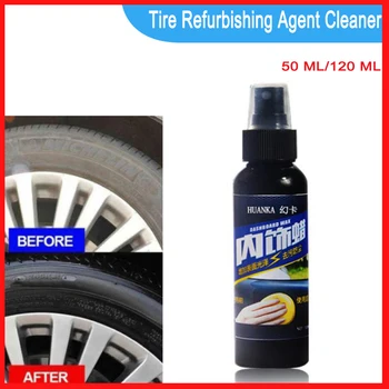 

1PCS 50/120ml Car Interior Cleaning Tool Multifunctional Waxing Tire-wheel Refurbishing cleaner Care agent Car Accessories TXTB1