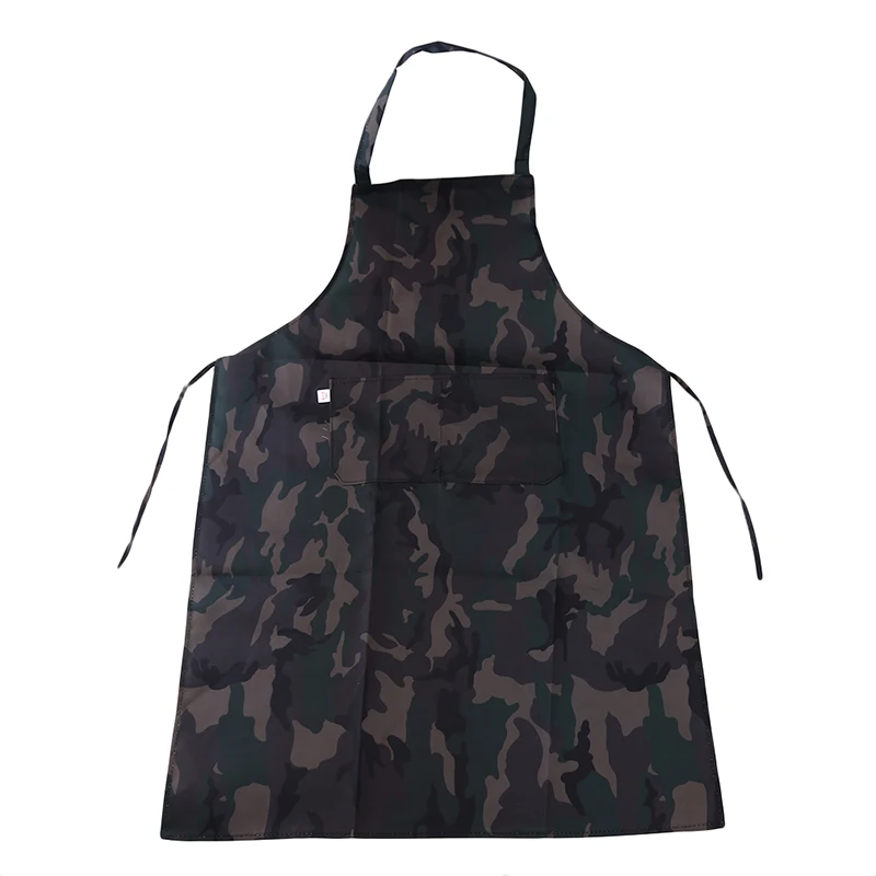 Waterproof BBQ Barber Apron Kitchen Chef Apron Househould Cleaning Tools Women Men Camouflage Kitchen Cooking Apron