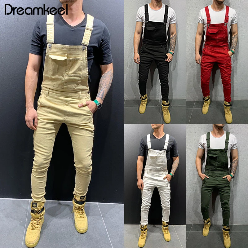 Vagabundo realeza Etapa Monos desgastados para hombre, Peto vaquero de carpintero, pantalones  vaqueros de motociclista sin mangas, ropa de calle de moda, hip hop  Y|Pantalones vaqueros| - AliExpress