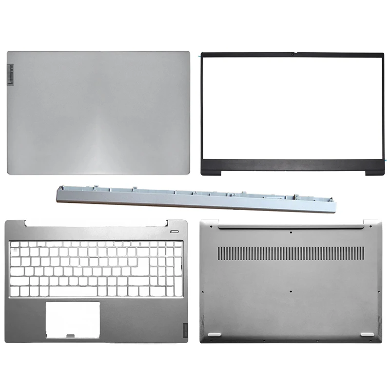 laptop stand with fan NEW For Lenovo IdeaPad S340-15 S340-15IWL S340-15API Laptop LCD Back Cover/Front bezel/Hinge Cover/Palmrest/Bottom Case Silver laptop skin cover Laptop Accessories