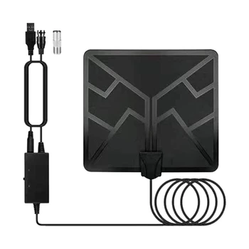 

HDTV 4K 1080P 120Mile Range TV Antennas Digital Range Carbon Fiber Signal Booster for Netflix NBC Local Channels