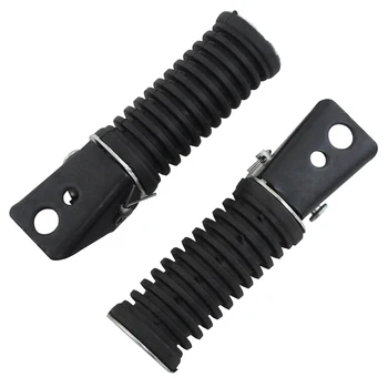 

1pair Aluminum Alloy Accessories Rear Foot Pegs Pedal Durable Direct Fit Easy Install Footrest For Suzuki GN125 QJ25 Motorcycle