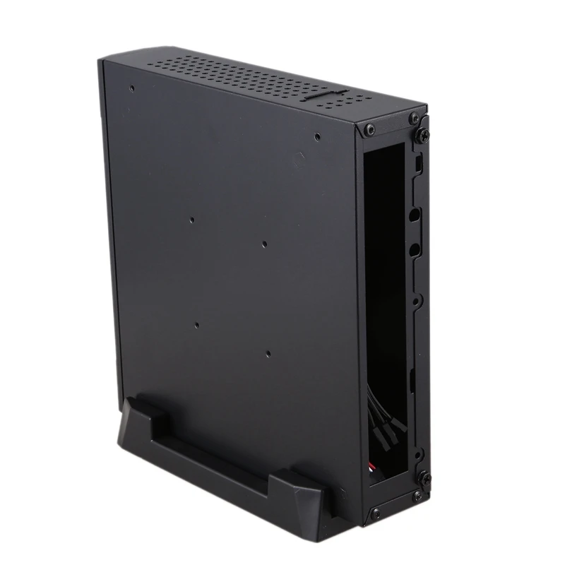 Мини ITX тонкий маленький чехол для компьютера с форм фактором HTPC 2 x USB2.0 12V 8A