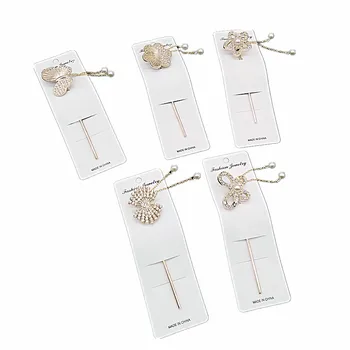 

12pcs New Arrival Mini Fashion Personality Hair Pins Girls Decoration Student Alloy Meatal Rhinestone Retro Pearl Hair Clip