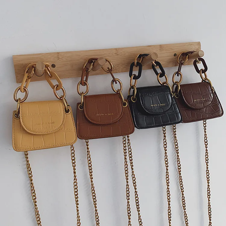 

Mini Small Bag WOMEN'S Bag 2019 New Style Cool Saddle Bag Chain Hand Crossbody Bag