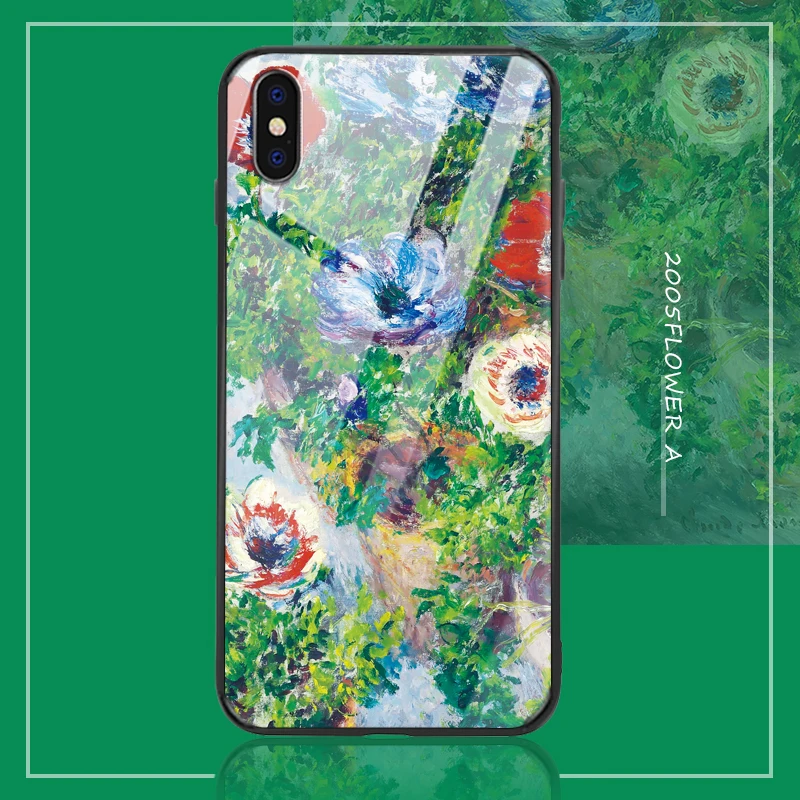 Чехол для Iphone xr ip x xs max 6/7/8 p 11 французская картина маслом ретро стеклянный