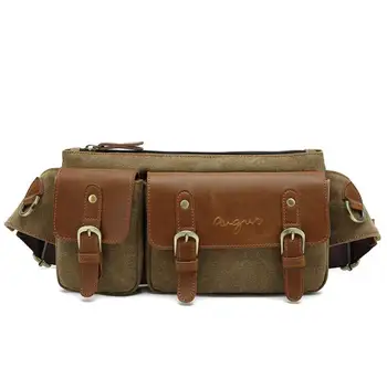 

TIANHOO High quality Men Casual Shoulder Diagonal Bags Waterproof Wearable Portable Travel Waist Bag