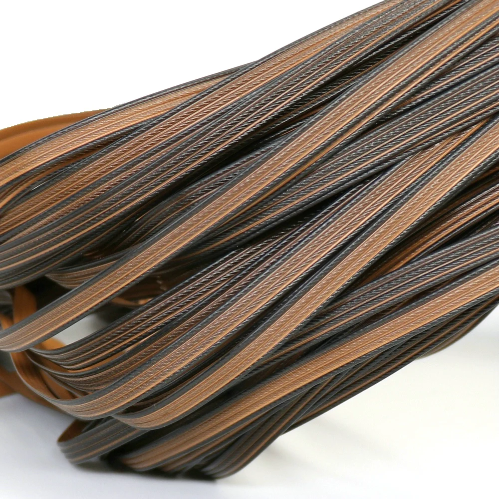 500 г четыре линии синтетический ротанг ткацкий материал пластик вязать PE ротанг для наружного стола стул компонент коричневый
