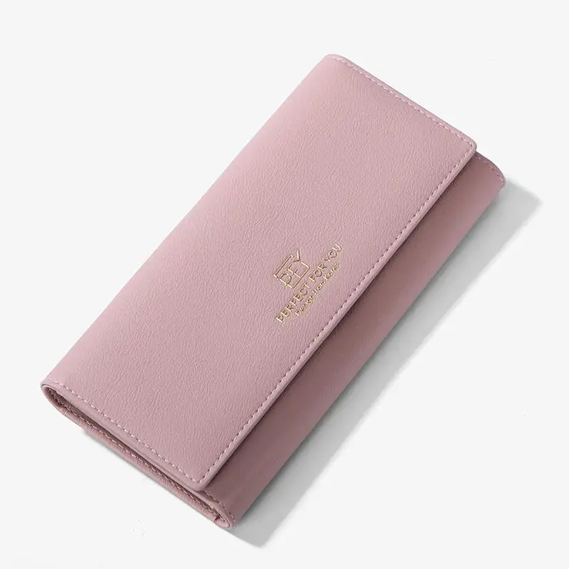 Weichen кошелек женский длинный застежка женский кошелек брендовый дизайнерский Дамский телефон кошелек вместительный клатч кошелек для девочек визитницы - Цвет: dark pink
