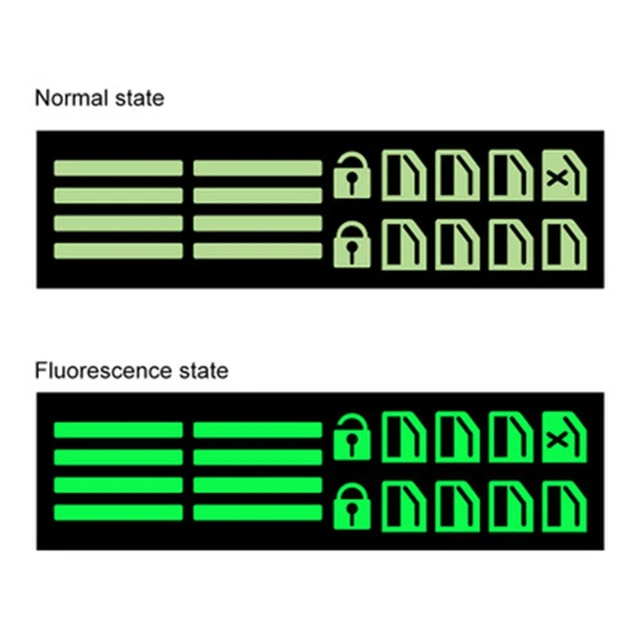 Autocollant Fluorescent vert pour porte de voiture, 4 pièces