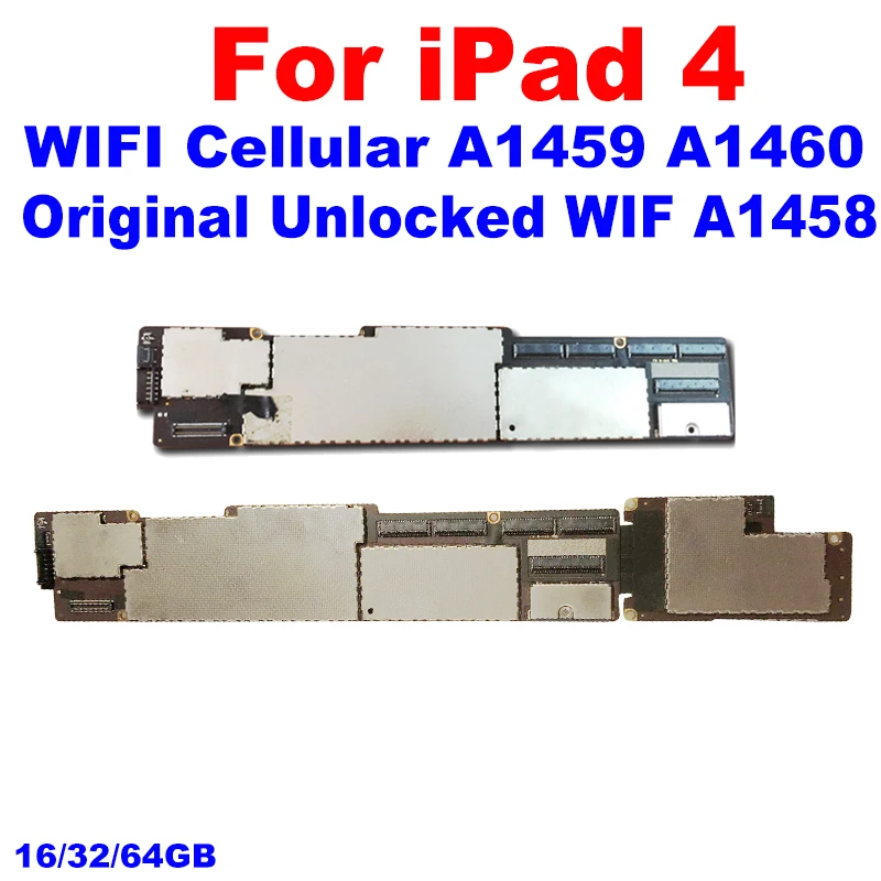 A1458 A1459 Original for ipad 4 Logic Board Clean iCloud Motherboard