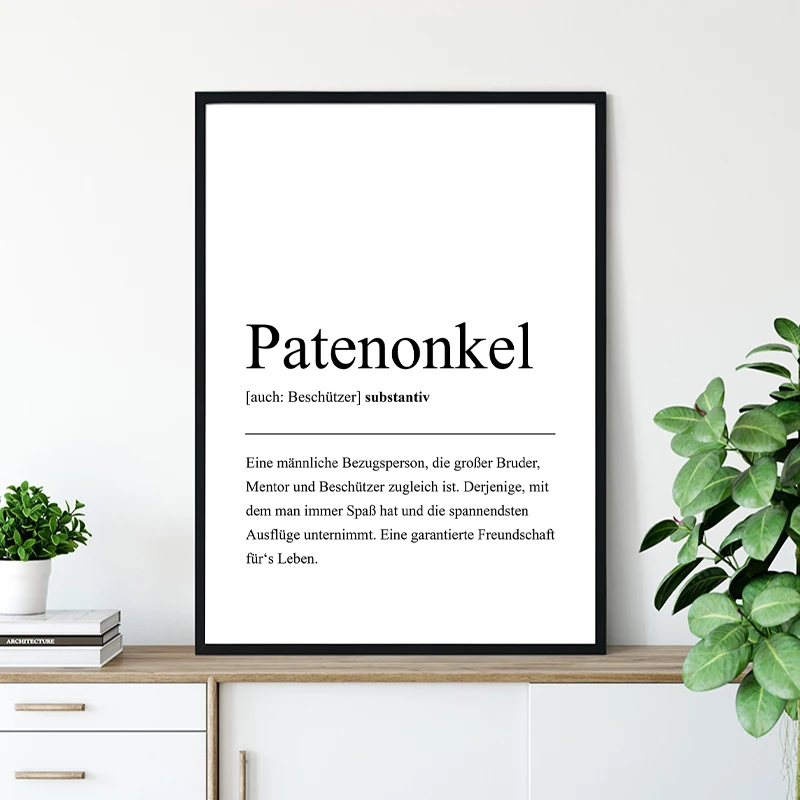 Peinture Sur Toile D Art Mural Definition Brevetee Noir Et Blanc Citation Imprimee Affiche Decoration De Maison Aliexpress