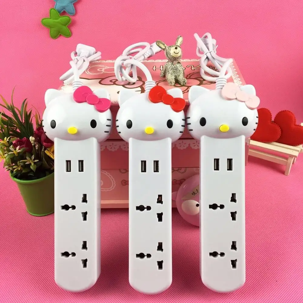 

5pcs Bring Socket Power Plate Line Household Supply Drag Connection Porous Function Plastic Socket Usb Electrical Outlet