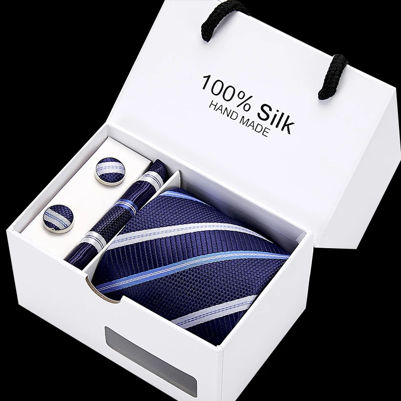 Мужские галстуки, 8 см, шелк, в полоску, цветочный галстук, жаккардовые аксессуары для галстуков, Свадебная вечеринка