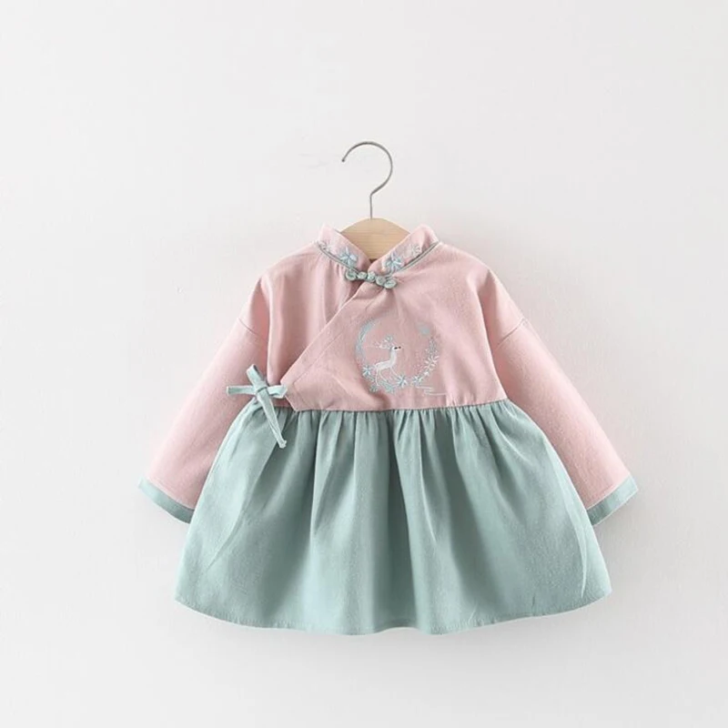 Классическое платье для маленьких девочек Элегантная одежда новорожденных