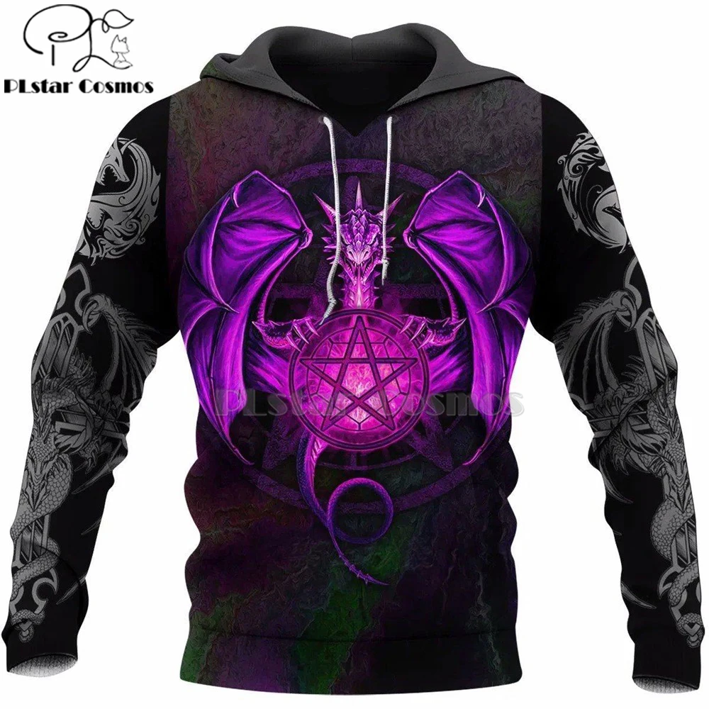 

PLstar Cosmos Print Dungeon Tattoo Dragon 3d hoodies/Sweatshirt Winter autumn funny Harajuku Long sleeve streetwear pullover-16