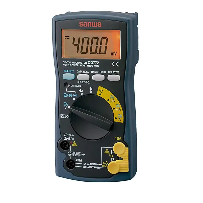 Цифровой мультиметр стандартного типа с подсветкой измерение температуры Sanwa