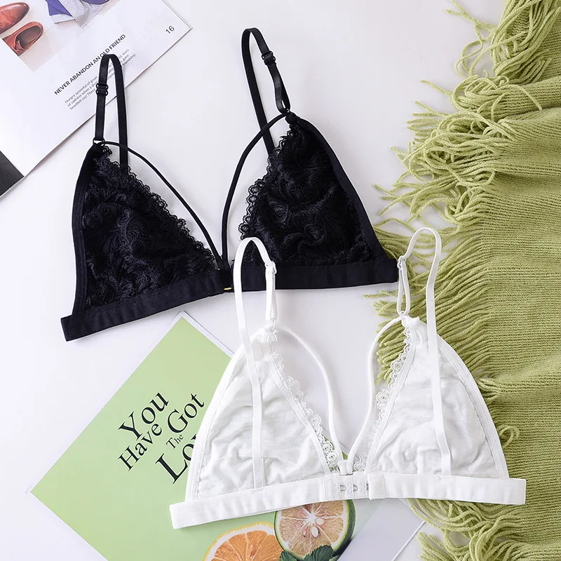 Бюстгальтер женский бесшовный с цветочным кружевом без косточек | Женская одежда