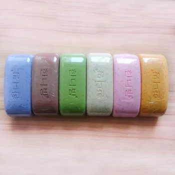 

New Hot 100% Pure Nature Elements Organic Bath Soap Flower Plants Essence Volcanic Clay Shower Handmade Soap SMR88