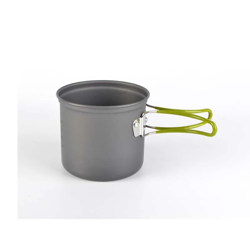 Campleader Camping Outdoor Camping Cookware 2pc/Set Pot Outdoor Cooker Picnic Light Aluminium Alloy Portable Pot Cover