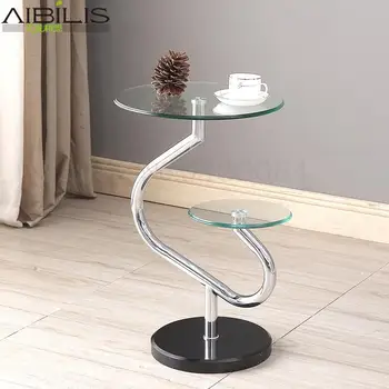 

Special Offer Fashion Simple Tempered Glass Small Coffee Table Phone Frame Sofa Corner A Few Round A Few Small Round Table Ideas