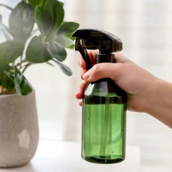 

300ML Watering Can Plastic Spray Bottles For Flowers Hairdressing Transparent Pressure Gardening Plant Moisturizing Tool