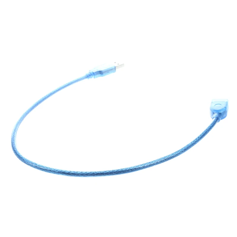 Синий пластиковый корпус USB 2,0 папа-мама AF/AM удлинитель кабеля 50 см