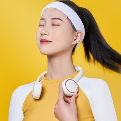 Portable Leafless Neck Fan Lazy Hanging Cooling USB Charging Outdoor Sports Fans 360 Degree Rotatable Air Cooler Conditioner Portable Leafless Neck Fan Lazy Hanging Cooling USB Charging Outdoor Sports Fans 360 Degree Rotatable Air Cooler Conditioner