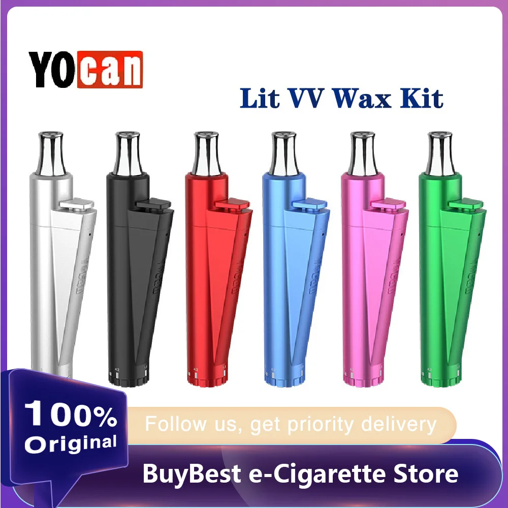 Оригинальный восковой испаритель Yocan Lit VV с встроенным аккумулятором 400 мАч и