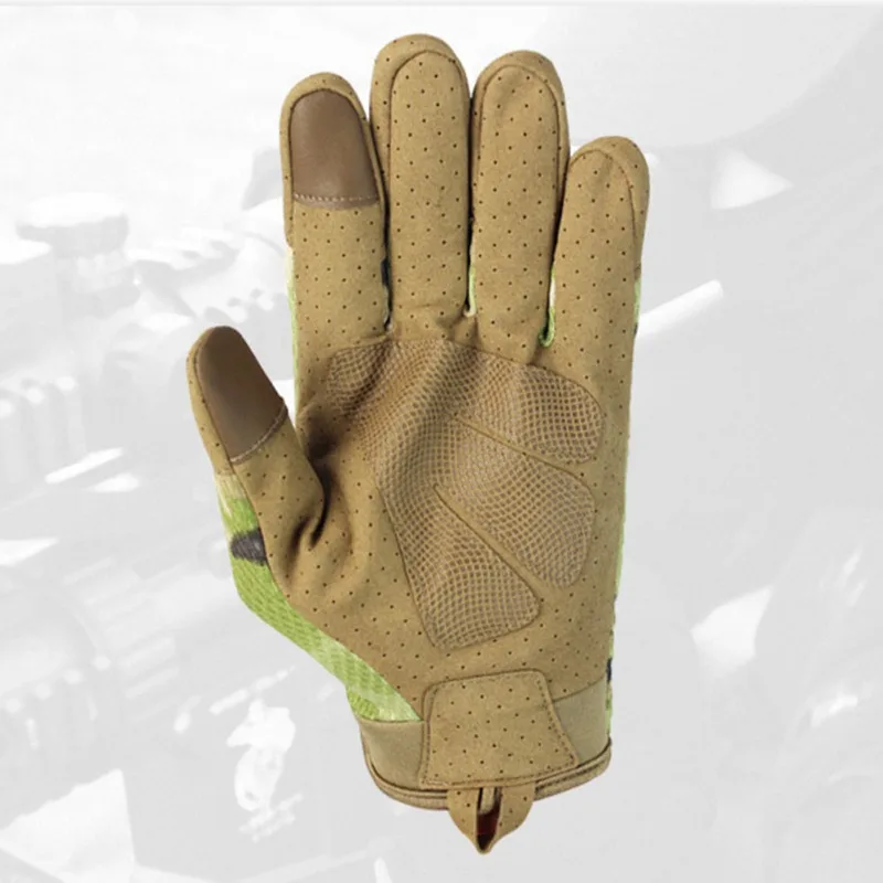 Tactical Gloves Men Breathable Full Finger Gloves Touch Screen Hard Knuckle Outdoor Motorbike Cycling Climbing Anti-skid Gloves